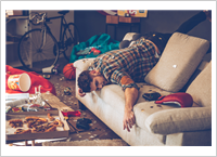 College Hazing - Man on Couch