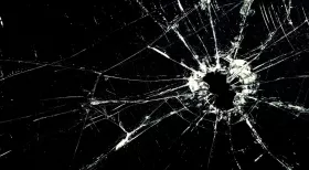 shattered windshield in a serious car accident in New Jersey