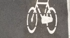 Bicycle lane in New York City