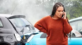 Woman after car accident worried other driver won't share insurance