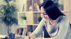 Woman learning how to file for workers comp in CT