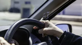 Smoking in car leads to car accidents