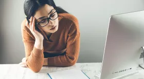 Woman worried about settlement and negotiating with insurance company