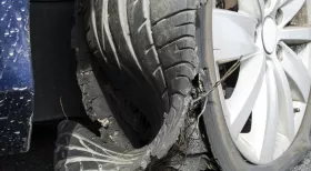 truck tire road debris accident New Jersey