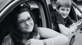 Children in car injured in car accident