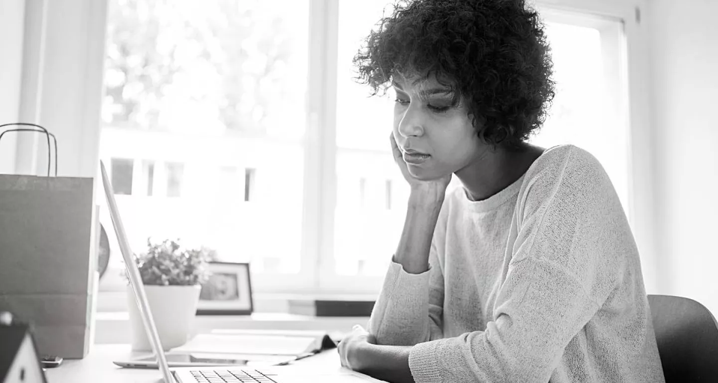 Woman waiting for her personal injury case