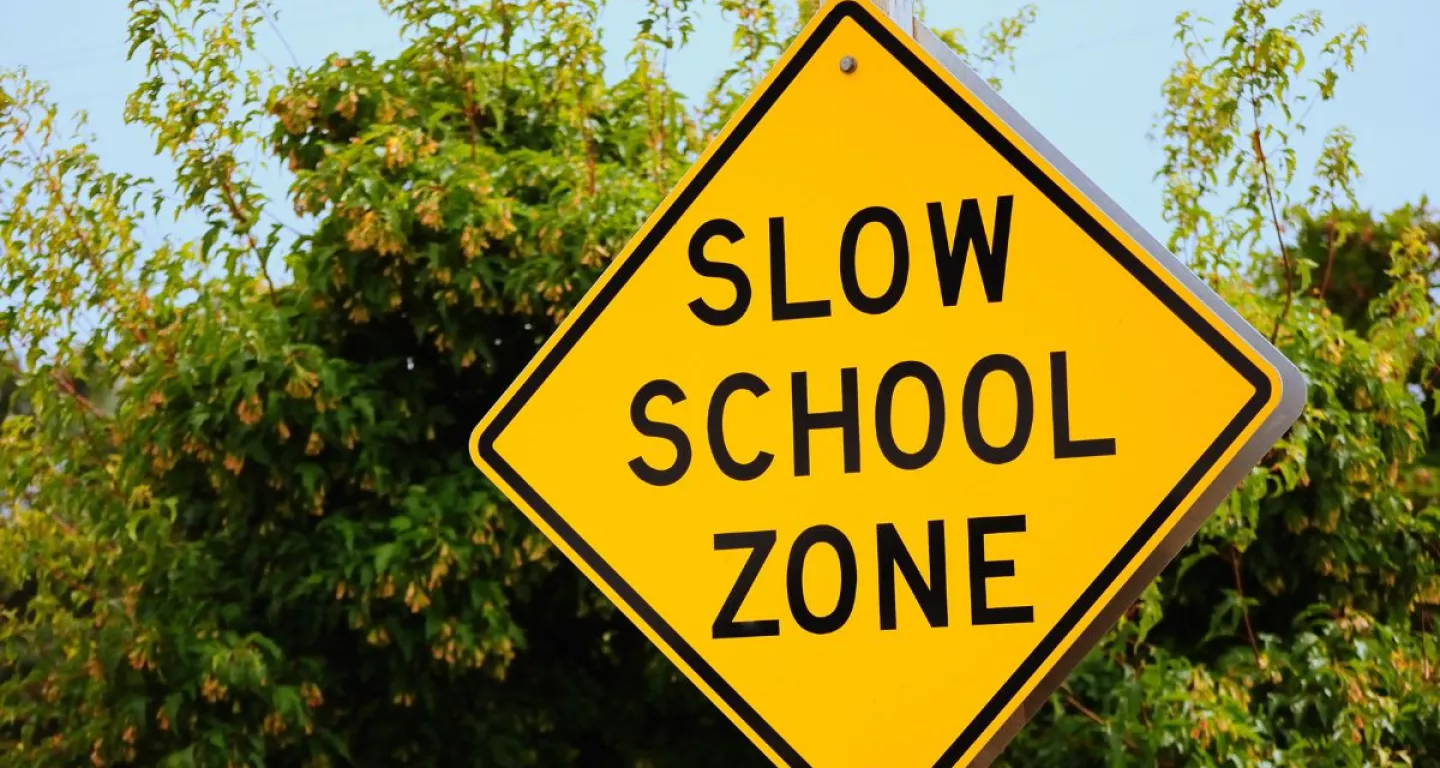 school zone sign
